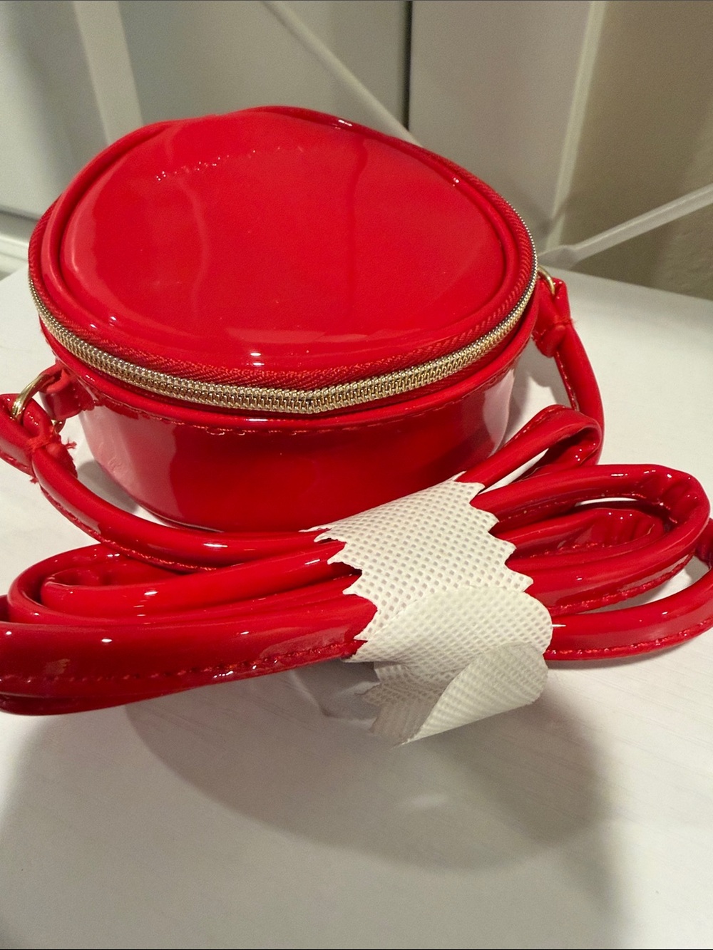 Marc Jacobs Red Patent Round Mini Bag - Picture 4 of 6